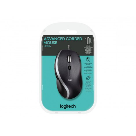 Logitech | Advanced Corded Mouse | Optical Mouse | M500s | Wired | Black - 7